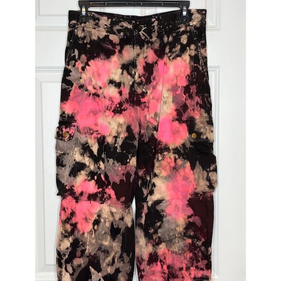 Carmar Black and Pink Tie-Dye Women Jeans - Picture 3 of 9